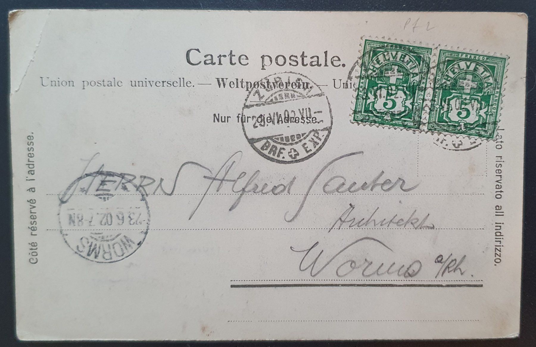 Ansichtskarten: Limmatthal Gesangfest 1902 - TOP – Gebraucht aus Kreuzlingen von Rschweiz1 1