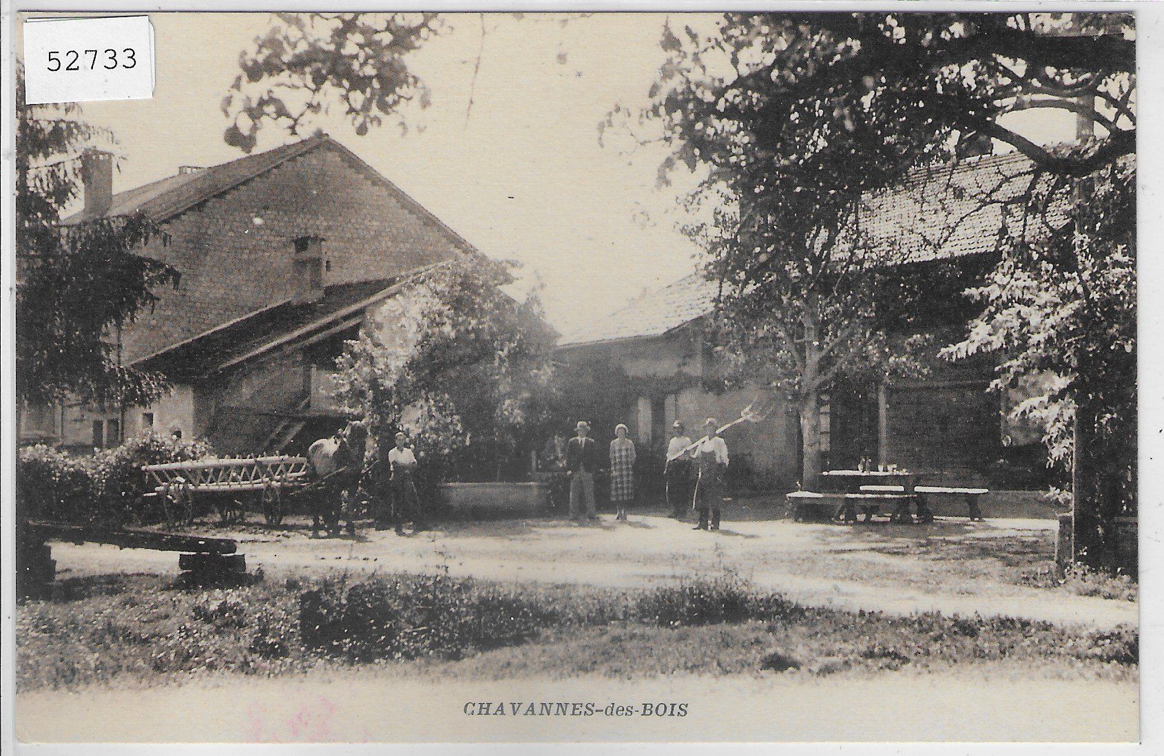 Cartoline postali: Chavannes de Bogies - ferme - animee – Usato da Ettingen venduto da Kartenplanet