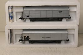 SBB Schiebewandwagen Hbils-vy Roco HO/DC mit OVP , 2 Stück