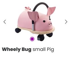 NEW Wheely Bug - Ride-on Toy - Pink Pig - NEW!