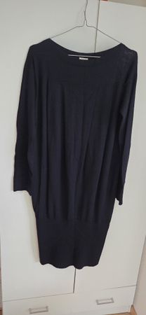 Agnona Kleid Kaschmir Seide d.blau Grösse 38