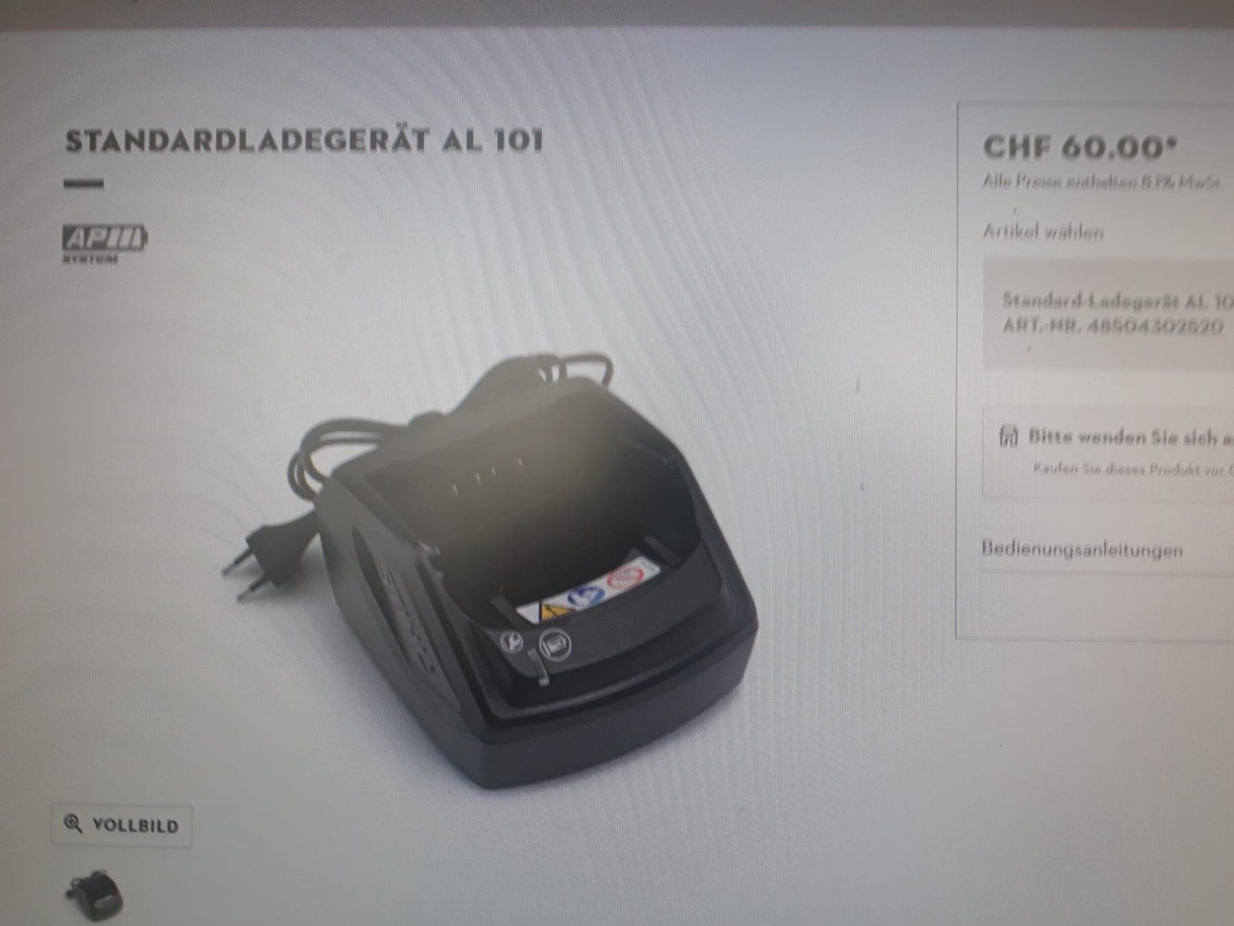 Stihl Ladegeräte: Stihl Ladegerät AL 101 – Neu (gemäss Beschreibung) aus Niederglatt ZH von Hinti50 2