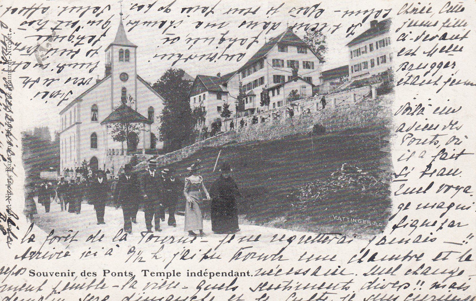 Cartoline postali: Les Ponts  NE       en 1905 – Usato da Brig venduto da Valcards54