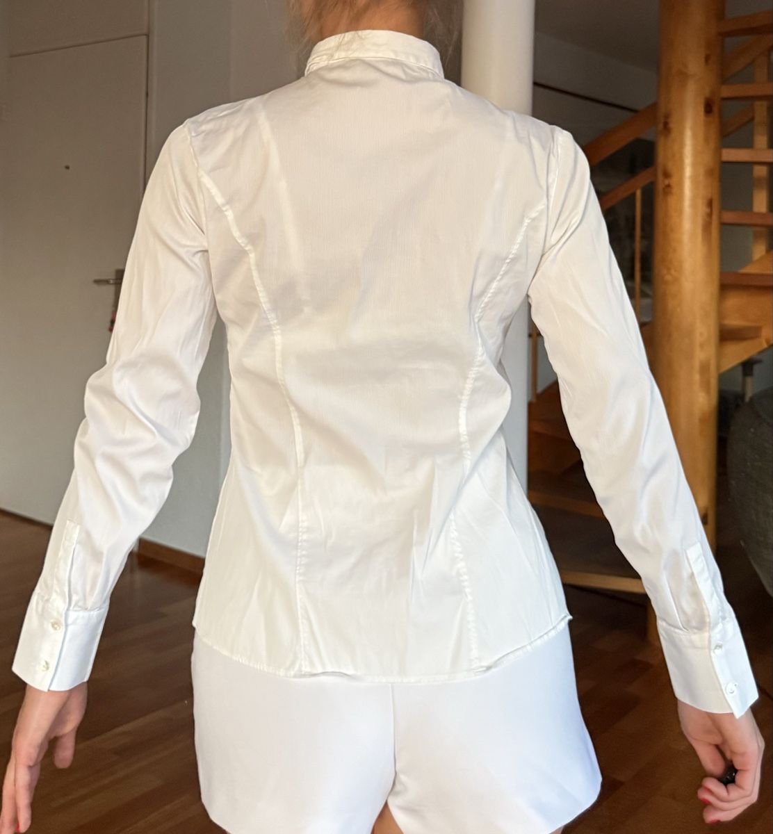Massimo Dutti Camicette: Massimo Dutti White Long-Sleeve Shirt, Size 38 – Nuovo (secondo la descrizione) da Zürich venduto da eli_t8nw 3