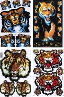 Tiger Sticker 4 Bogen Auto Motorrad Scooter Aufkleber NS17