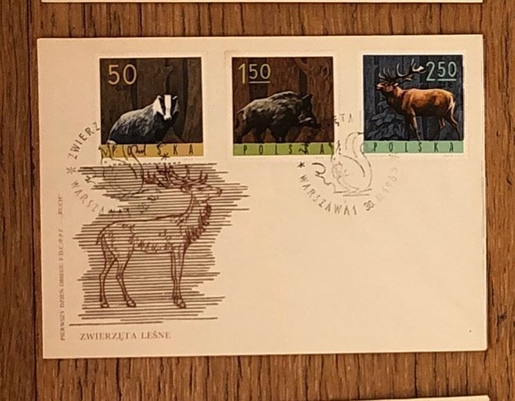 Alle Briefmarken: 3 FDC europäische WILDTIERE – Gebraucht aus Lufingen von Rac0