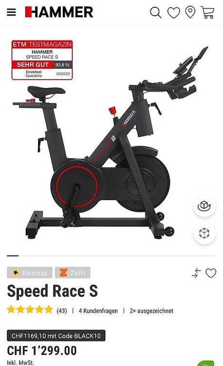 HAMMER Speedbike Speed Race S | Kaufen auf Ricardo