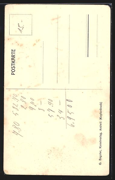 Cartoline postali: Andwil, Schützengesellschaft 1922, Fach – Usato da Berlin venduto da bartko-reher 1