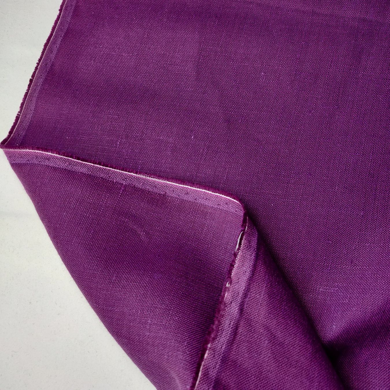 Stoffe: Designer Leinen Stoff schwer 1.50x1.50m viola – Neu (gemäss Beschreibung) aus Lufingen von Voyager7 2