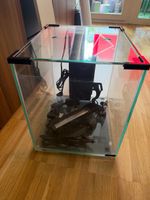 Aquarium en verre avec accessoires état acceptable