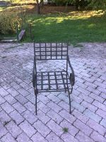 4 Chaises de jardin métallique