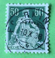 Helvetia mit Schwert  mit Stempel   