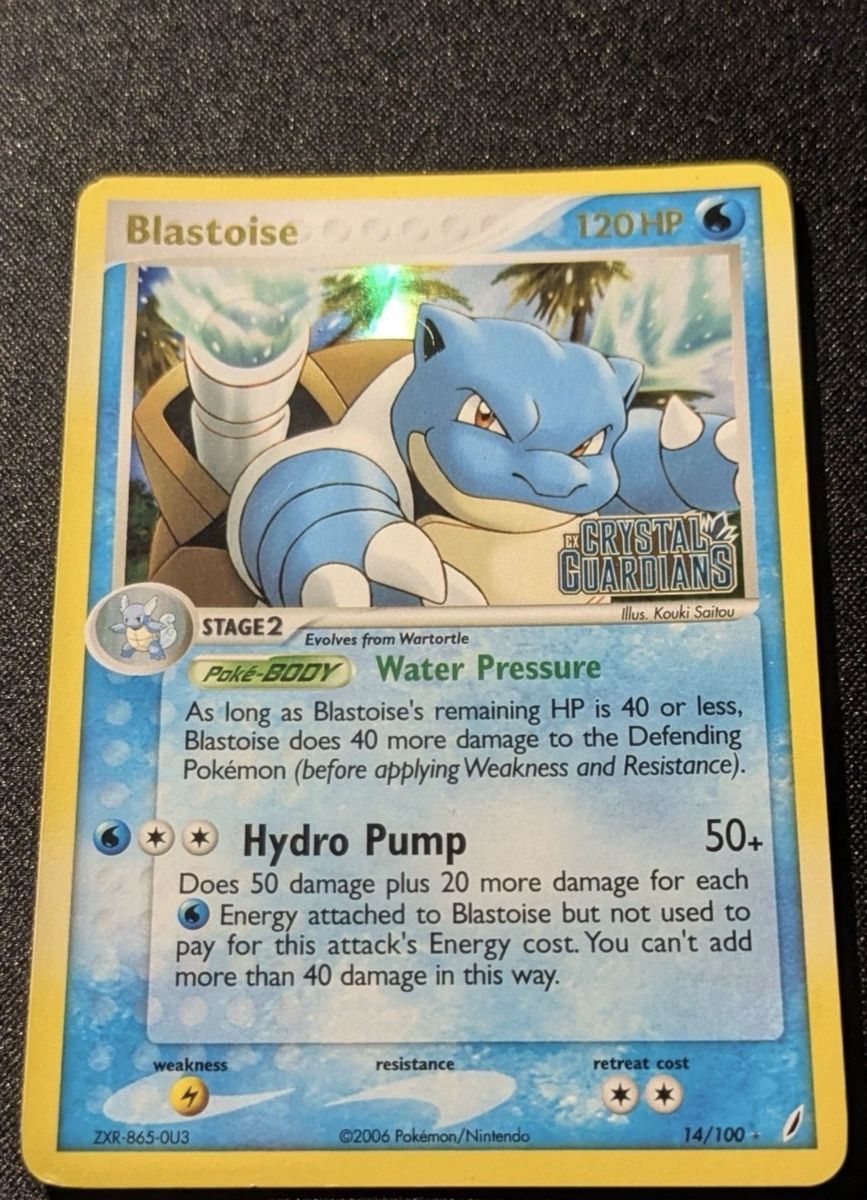 Pokémon Sammelbilder & Trading cards: Pokemon EX CRYSTAL GUARDIANS - #14/100 Blastoise - Reverse – Gebraucht aus Belprahon von Rob_ain 3