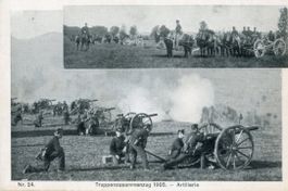 Militär   CH  -  Artillerie - Truppenzusammenzug  1905