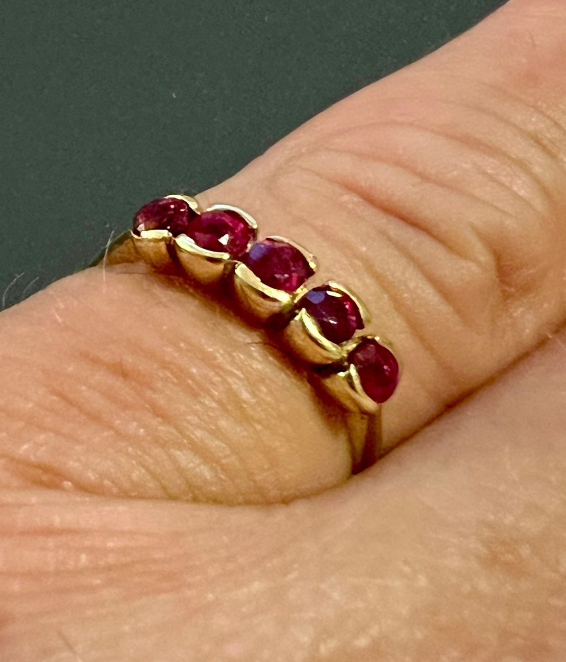 Ringe: Gold-Ring 18 K mit Rubinen – Gebraucht aus Chur von Penting1935 7