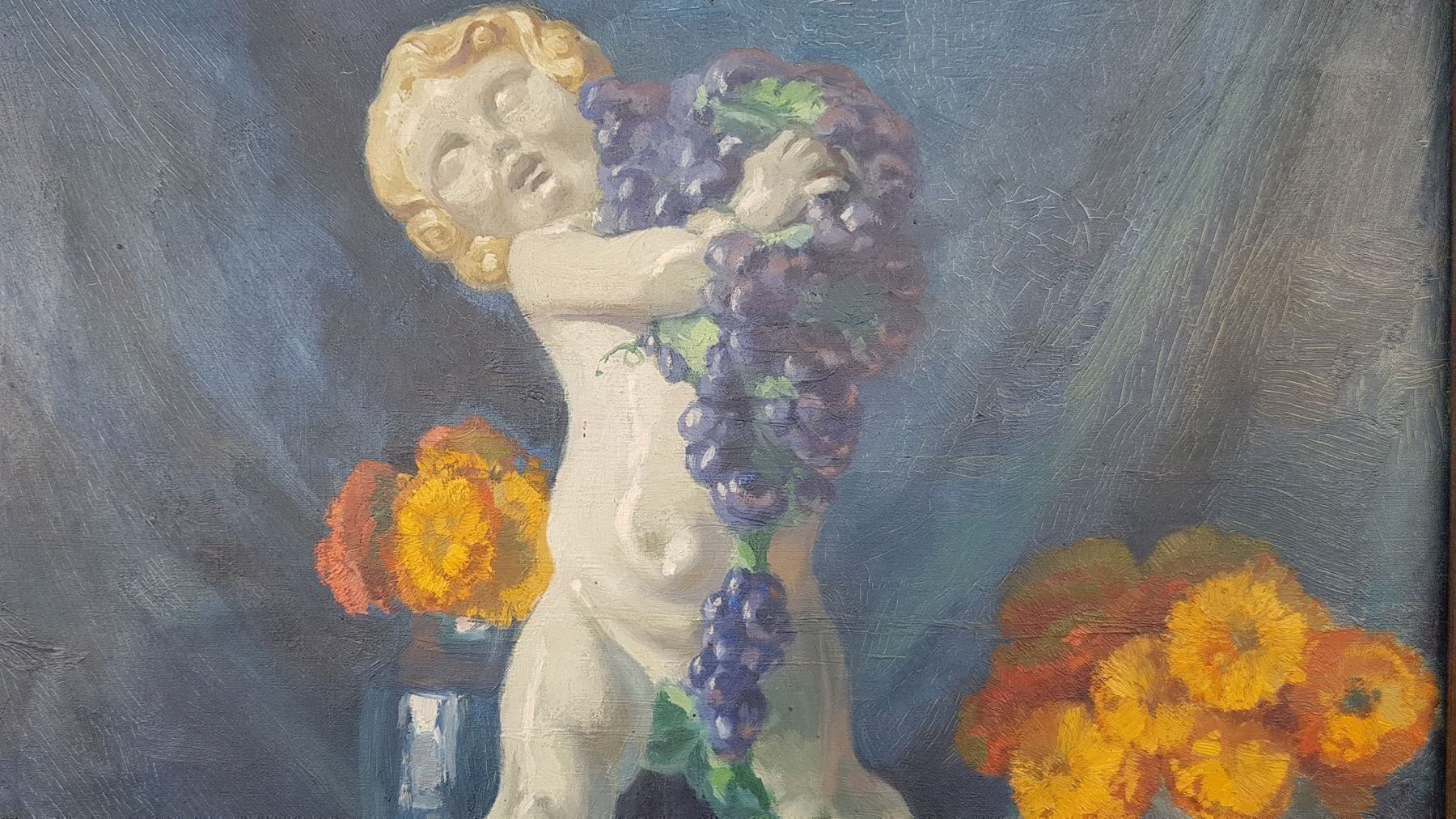 Catenine: Nature morte avec Putti de M. Powolny – Usato da Lausanne venduto da leneko 2