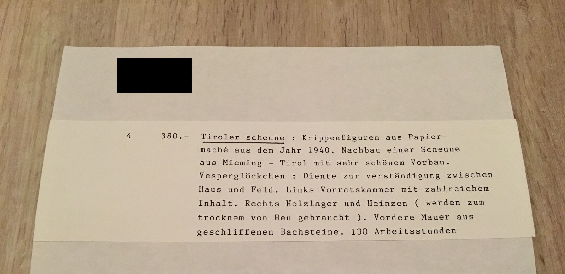 Articoli in legno: Tiroler Weihnachtskrippe (1940er) – Nuovo (secondo la descrizione) da Embrach venduto da selviv 5