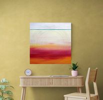 Franziska Studach: Acryl auf Leinwand 100 x 100 cm, signiert