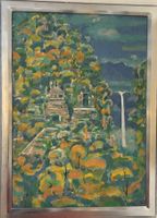 Walter Lepori (1931-1997) expressive Parklandschaft Ölbild