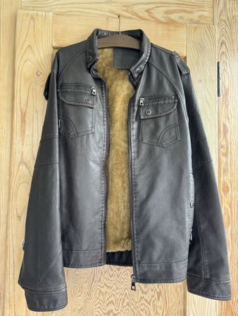 Winter Jacke, Herren Kunstlederjacke, Top Zustand!