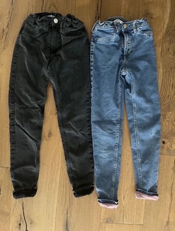 Mädchen Jeans Gr.134, 3 Paar