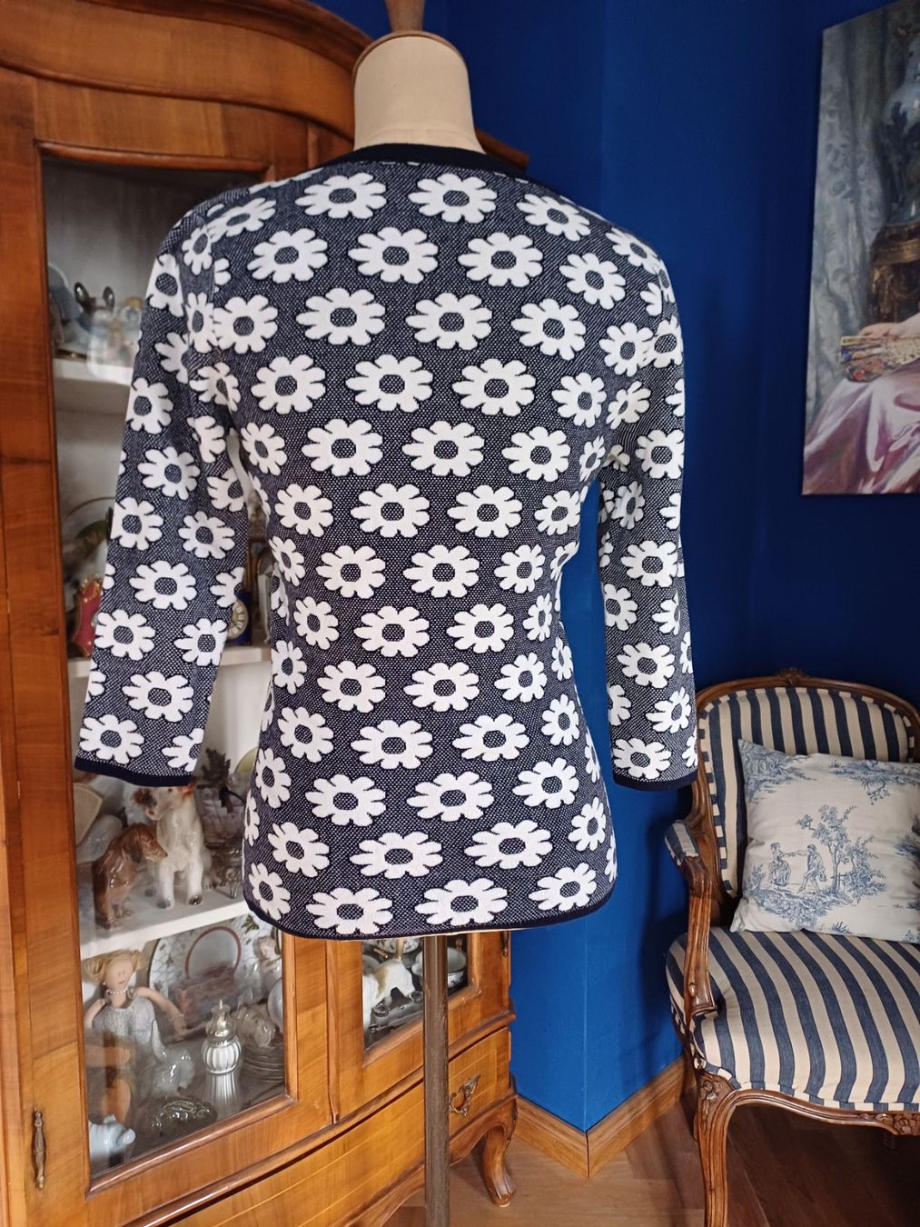 Maglioni & Felpe: Pullover Gr.S blau-weiss, 3/4 Ärmel – Usato da Romanshorn venduto da Hanibal424 4
