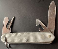 Militärsackmesser 1970 Elsener-Victoria, Alox silber ,Bügel