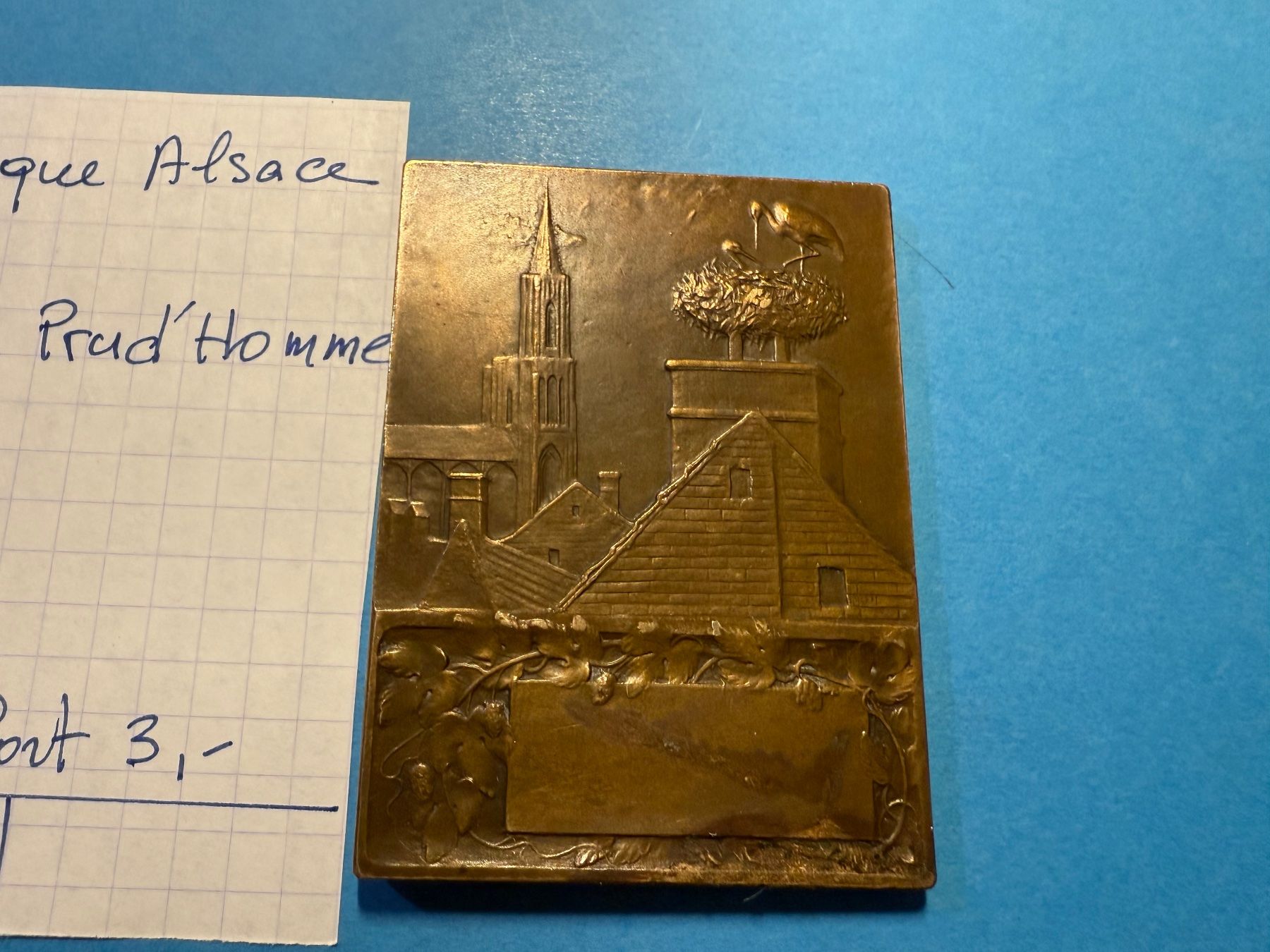 Insegne: FRANCE : PLAQUE ALSACE 1919 – Usato da genève venduto da GEnumist 2