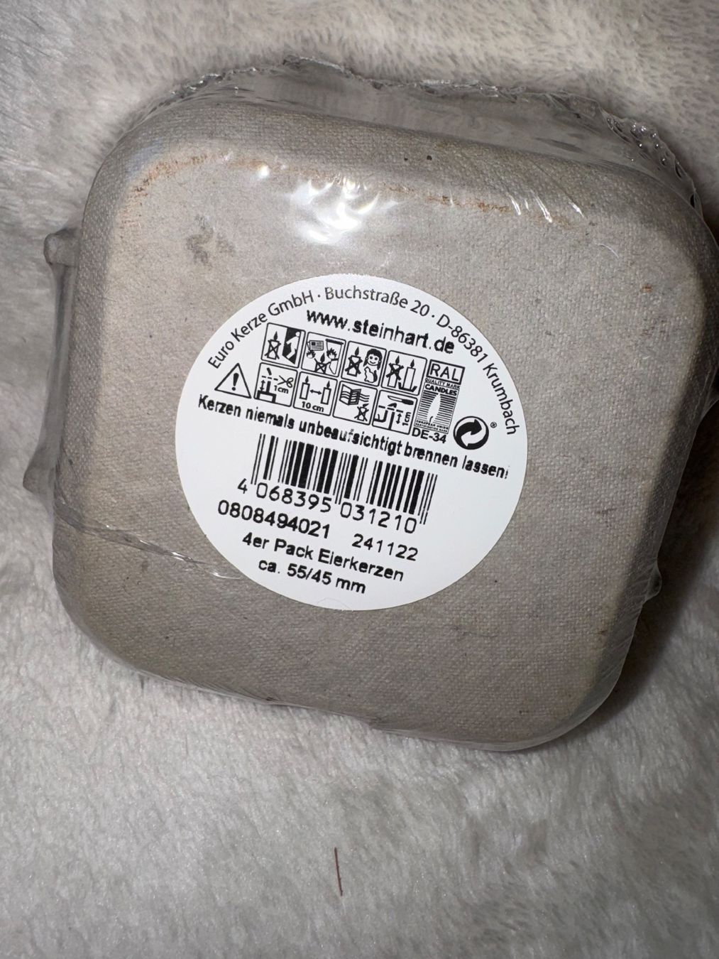 Tutte le decorazioni: 4er Pack Eierkerzen, neu & originalverpackt, Ostern – Nuovo e nell'imballaggio originale da Holziken venduto da brockolino 1