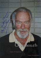 Christopher Plummer (1929-2021) Schauspieler sign. Grossfoto