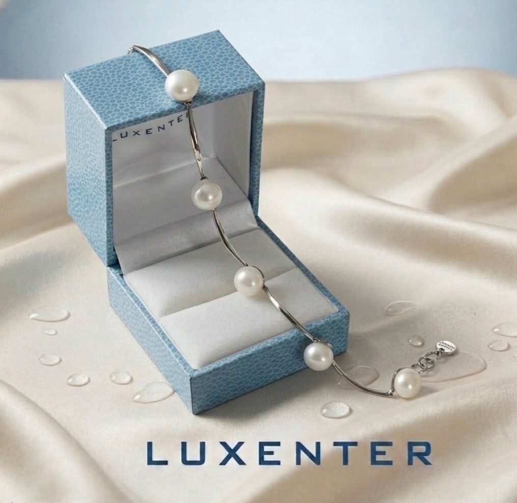 Armbänder & -reifen: Edle Klassike Echte Perlenarmkette mit Silber 925 - Neu – Neu und originalverpackt aus Uetikon am See von Coralreef