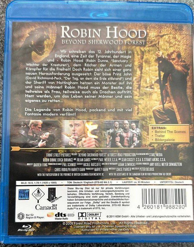 Tutti i DVDs: Robin Hood Beyond Sherwood Forest Blu-ray – Usato da Beringen venduto da Mantafisch1 1