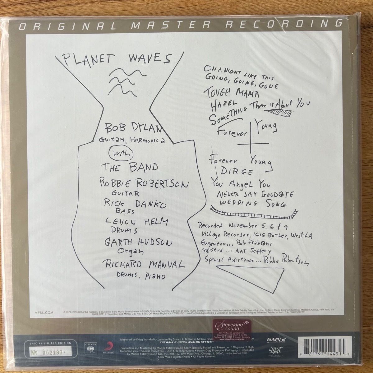 Dischi in vinile: Bob Dylan - Planet Waves / Audiophile MFSL 2015 - NEW – Nuovo e nell'imballaggio originale da Gais venduto da soundcave57 2