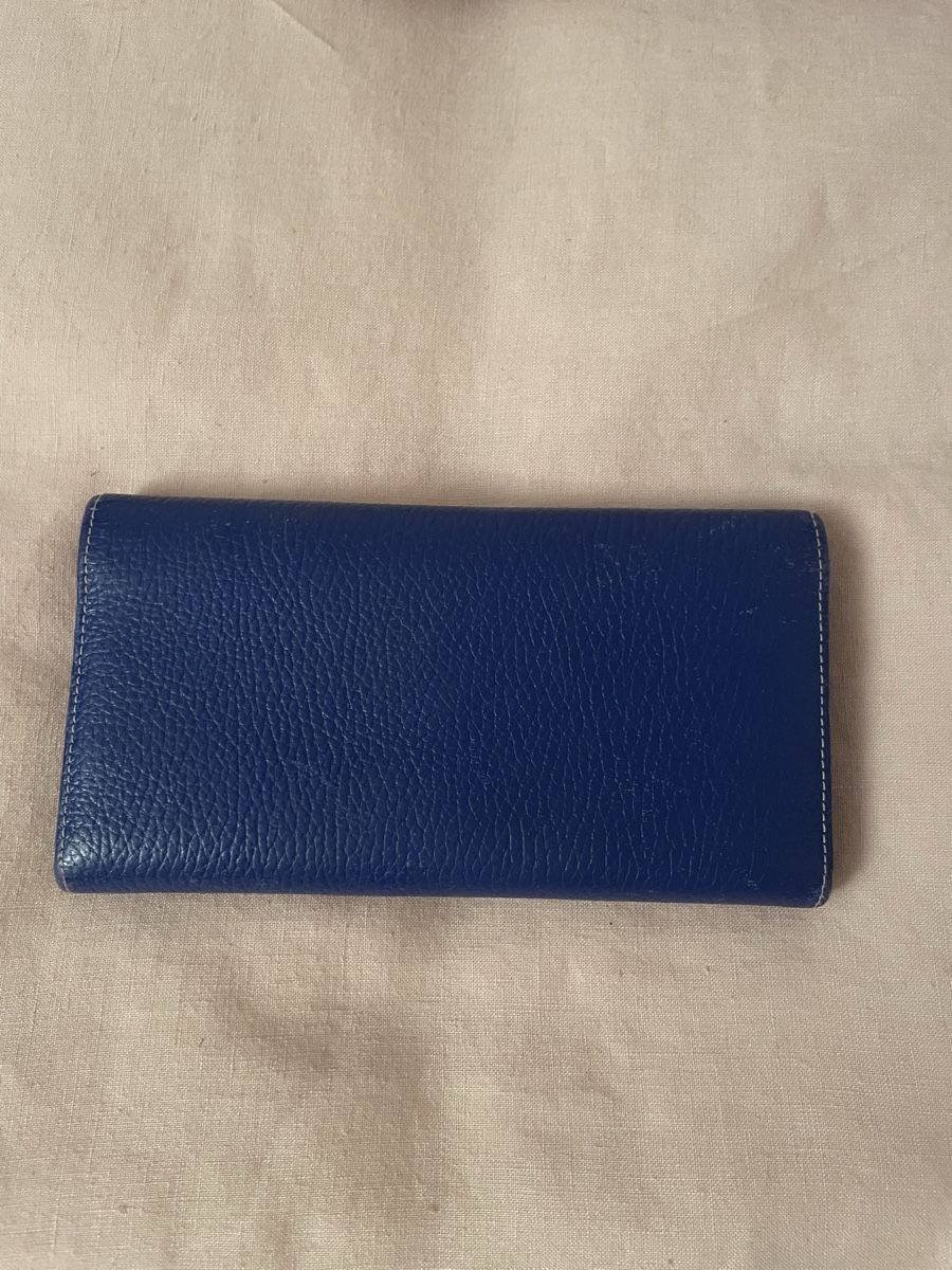 Portamonete: Leder Portemonnaie Blau – Usato da Hünenberg See venduto da DND5 1