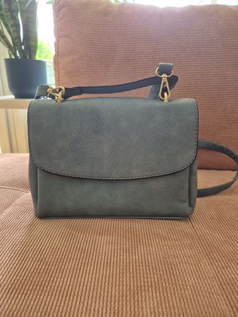 Schicke Handtasche in Blau, breite 25 cm,  höhe 17 cm