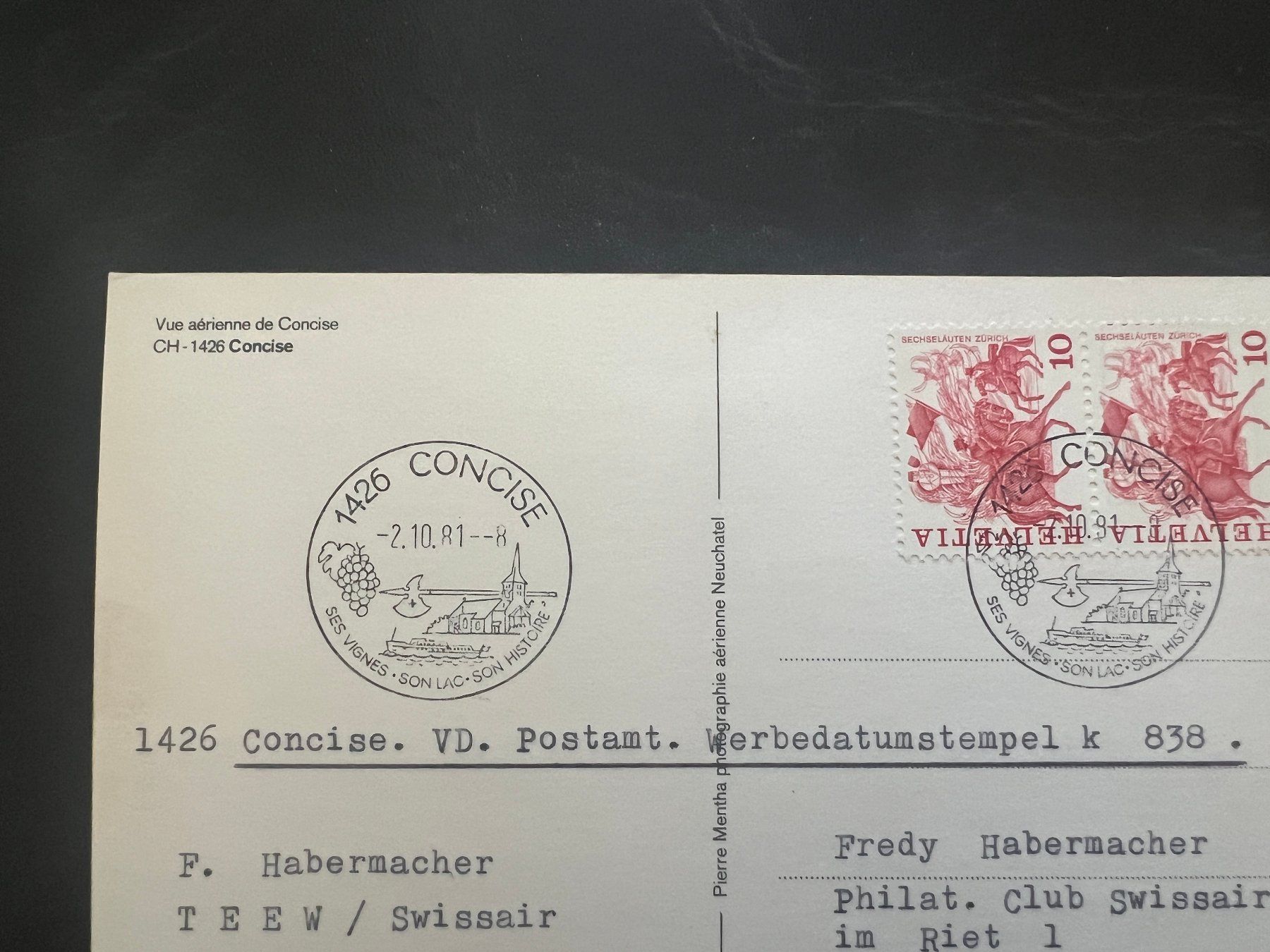 Ansichtskarten: AK  1981 Concise     (G3367) – Gebraucht aus Hinwil von Sidi4 1
