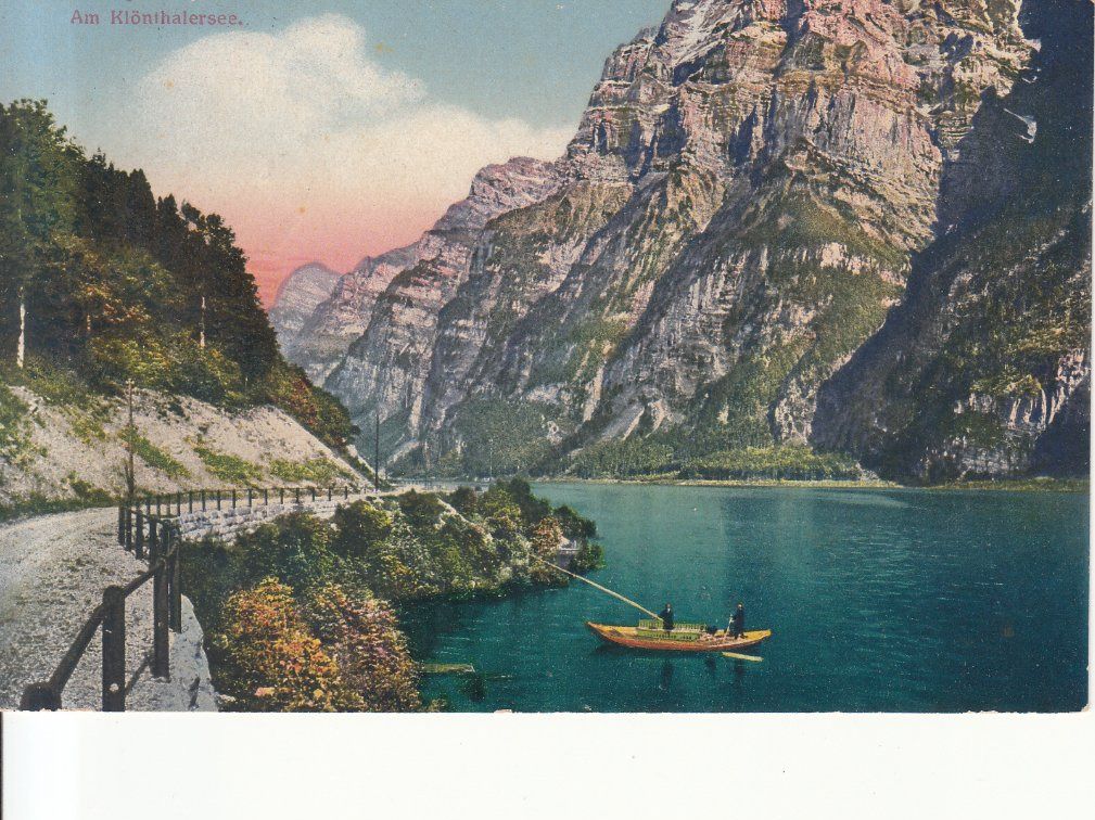 Cartoline postali: Klöntalersee 1920 – Usato da Bürglen TG venduto da StampGraf