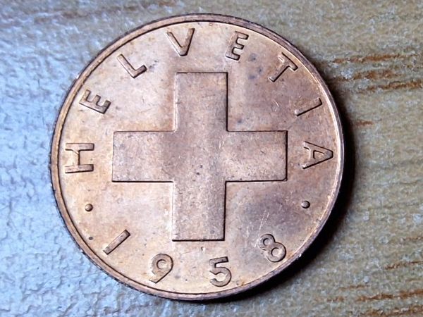Alle Münzen: 1 Rappen 1958 - fast unzirkuliert! – Gebraucht aus Münchenstein von purbach1