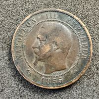 10 Centimes Frankreich Napoleon 1855