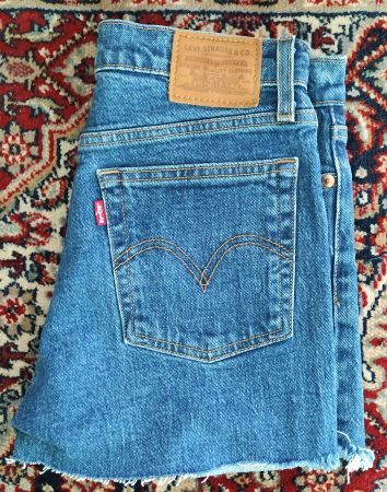 Schort Levi's Premium bleu Weggi Straihgt W-27 Pantaloncini