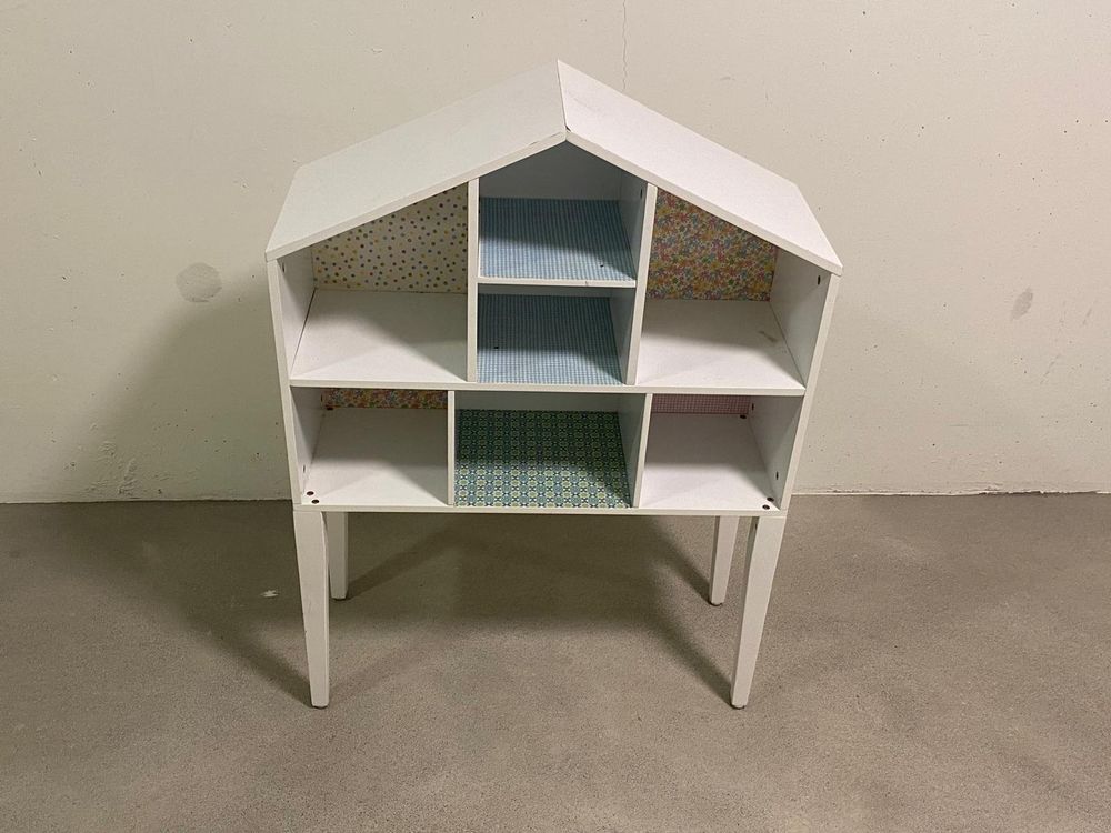 Melody Jane Puppenhaus-Regal Weiß – Miniatur-Möbel Im Maßstab 1:12 Für Puppenhäuser