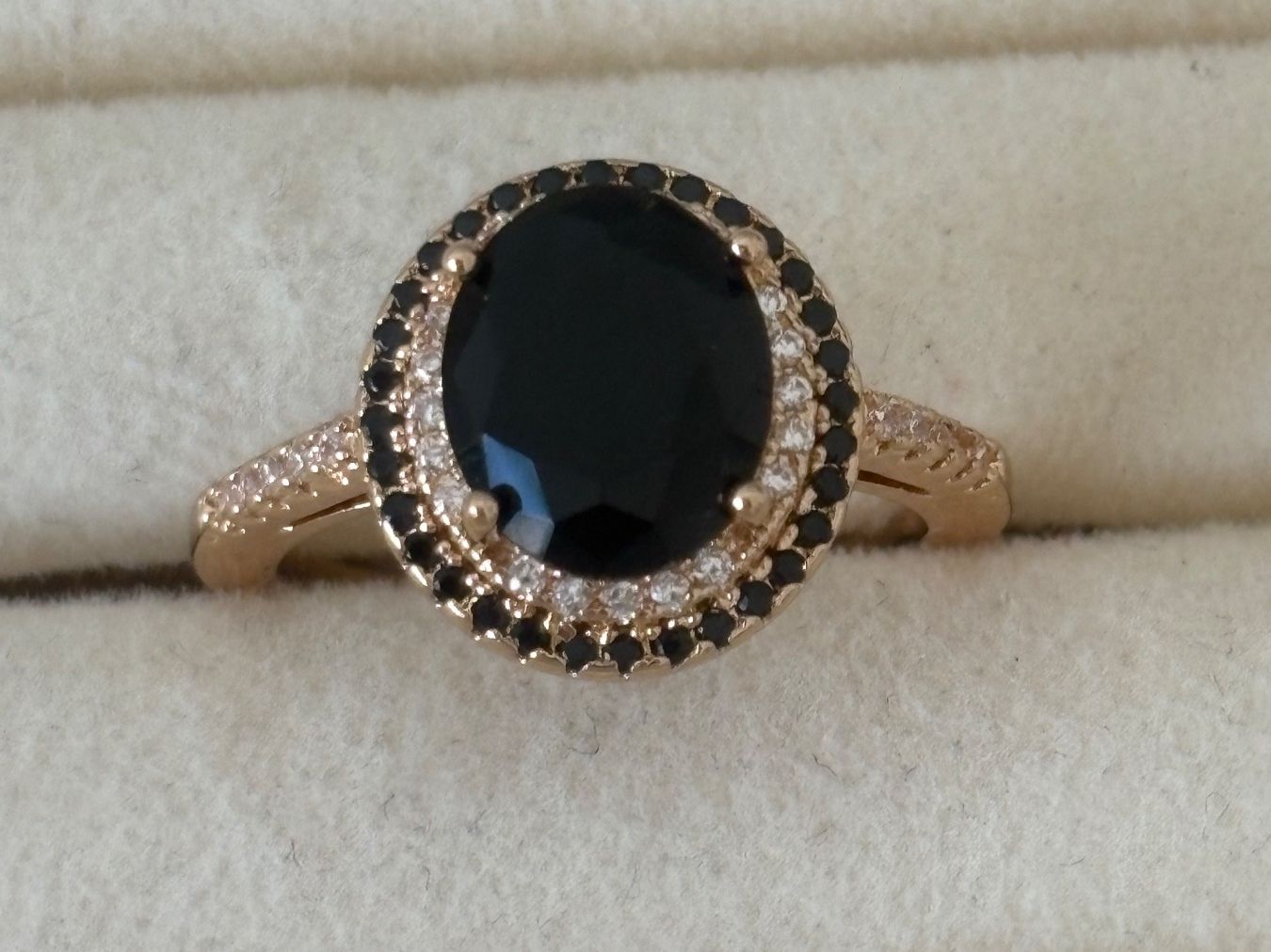 Anelli: Luxus Elegante Gr.19/9 Ring Farbe: Rosa/Schwarz – Nuovo (secondo la descrizione) da Biel-Bienne venduto da Roserosse13 2