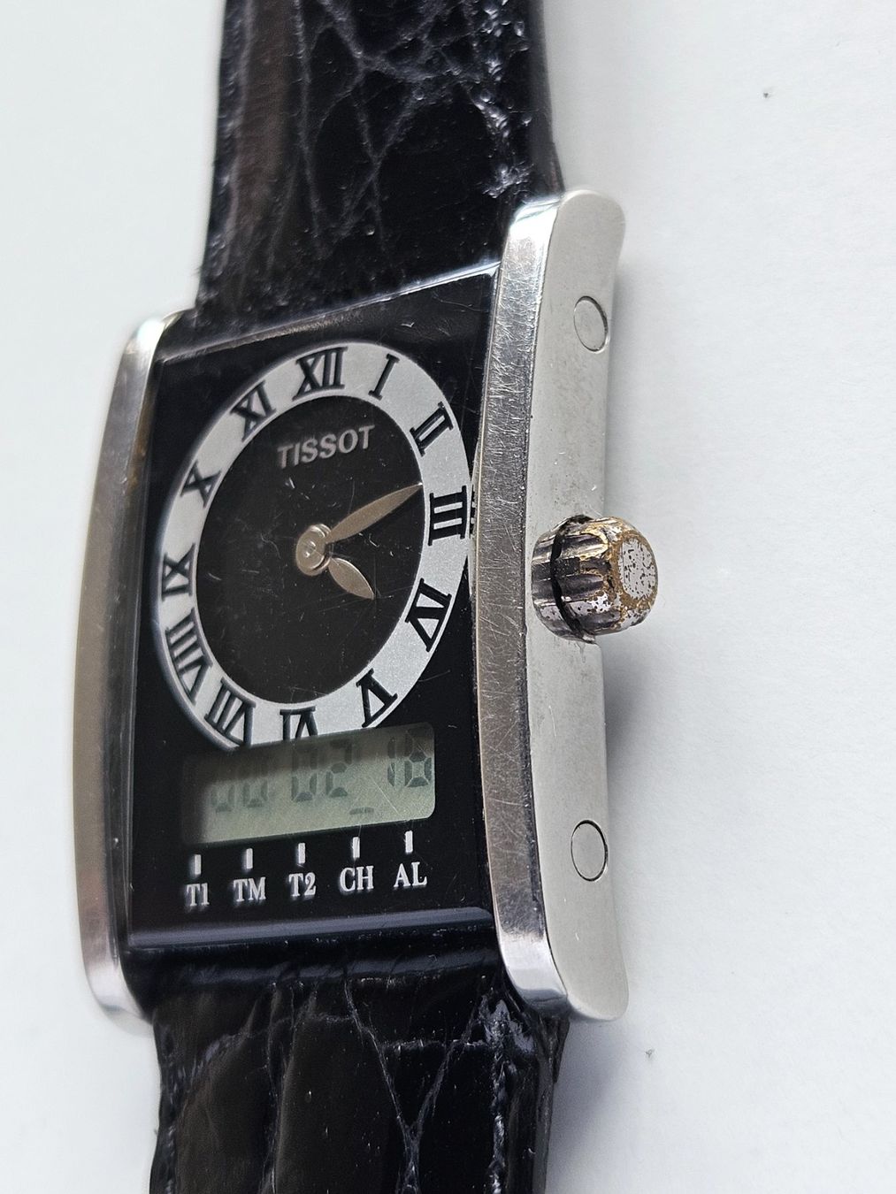 Tissot Orologi: 810 Tissot Two Timer schwarz Quartz – Usato da Berikon venduto da mmm21 2