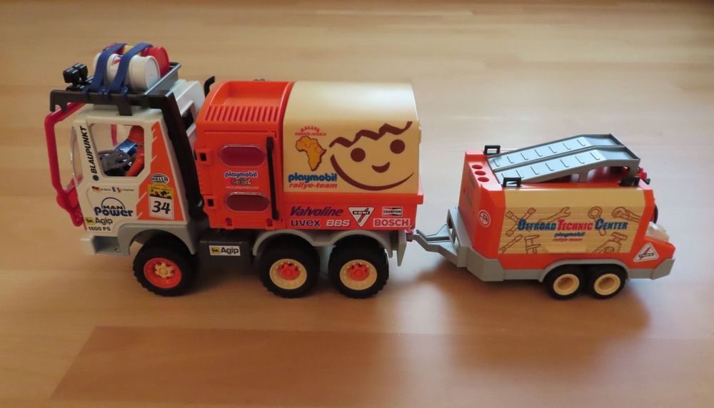 Playmobil City - Camion 4x4 Rallye 4420 + Remorque 4422 - Occasion