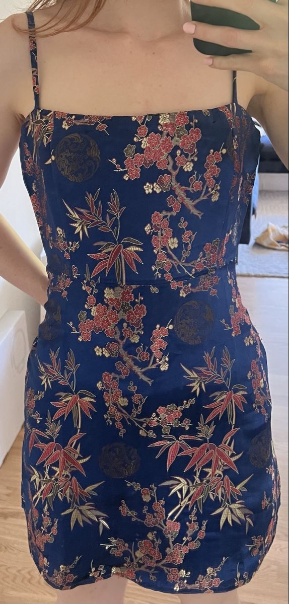 Vestiti: Kleid blau chinesischem Blumenmuster – Nuovo (secondo la descrizione) da Siebnen venduto da sellingmystuff1 1