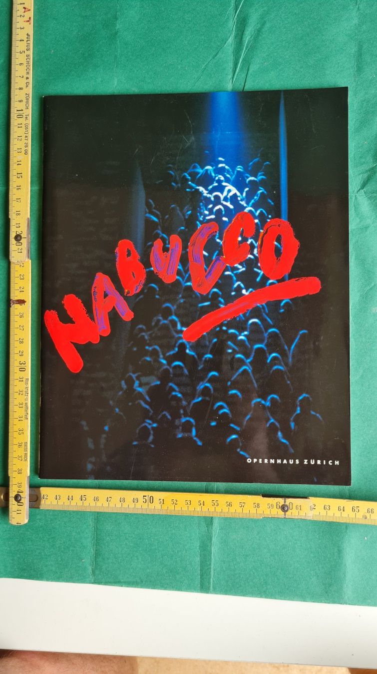 Dokumente: Nabucco: Original Programmheft Opernhaus Zürich Saison 89/90 – Gebraucht aus Steinhausen von mesa11