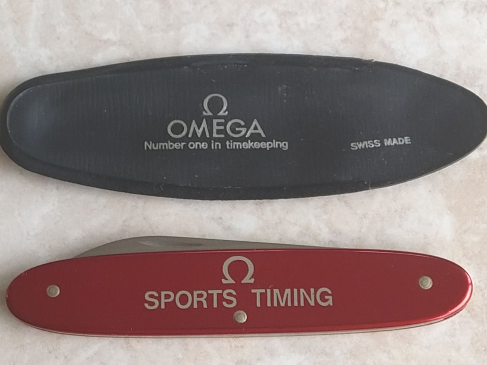 Victorinox Taschenmesser: Omega "Sports Timing" Sackmesser – Neu (gemäss Beschreibung) aus Basel von magicpower99