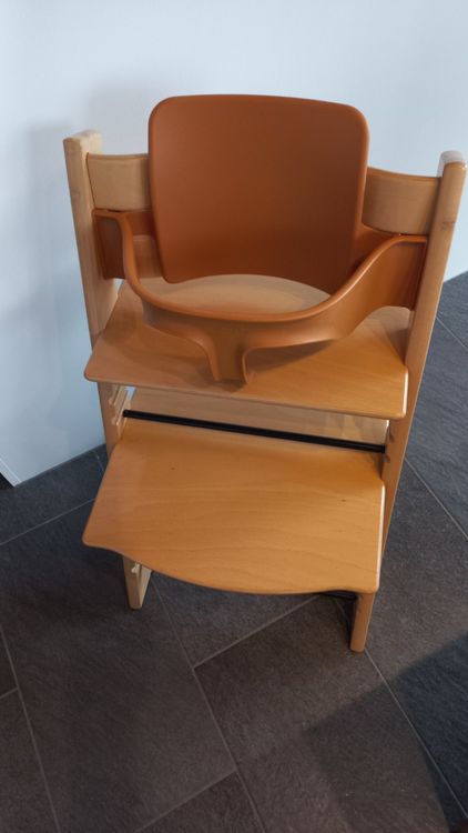 Stokke Tripp Trapp Kinderhochstuhl in Hellbraun mit Baby-Set 2