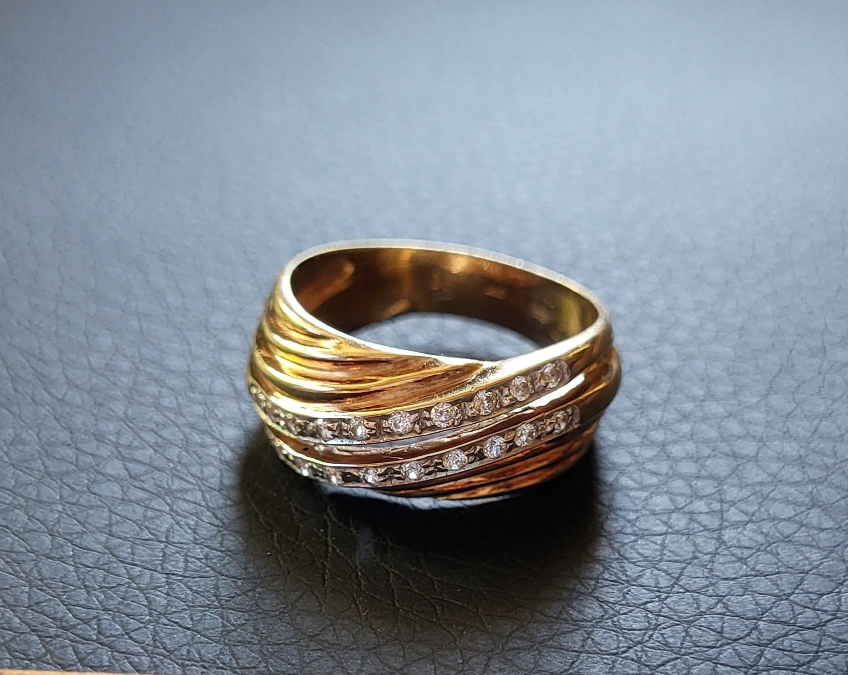 Anelli: Gold 585 Massiv Ring Mit Steine – Usato da Wald ZH venduto da Dasilver 5