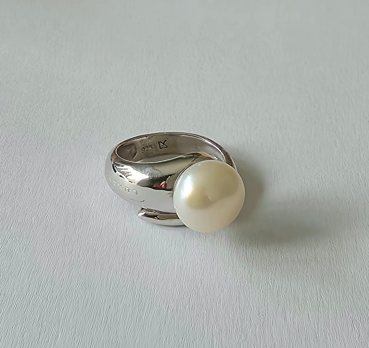 Anelli: Silberring 925 mit Echt Perlen, modern & elegant - Neu – Nuovo e nell'imballaggio originale da Uetikon am See venduto da Coralreef 6